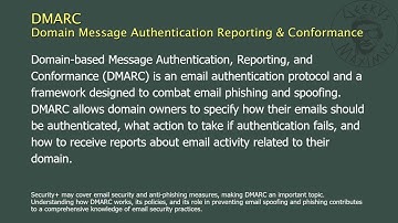 DMARC - Domain Message Authentication Reporting & Conformance