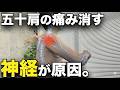 五十肩の痛み、夜の痛みは神経で消える。肩を触らずに痛みを取る方法。