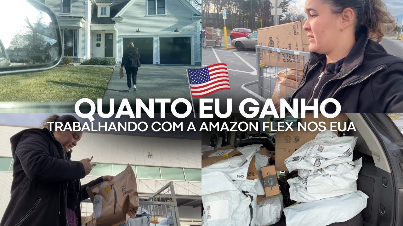 TRABALHANDO COM ENTREGAS DA AMAZON FLEX NOS ESTADOS UNIDOS - YouTube