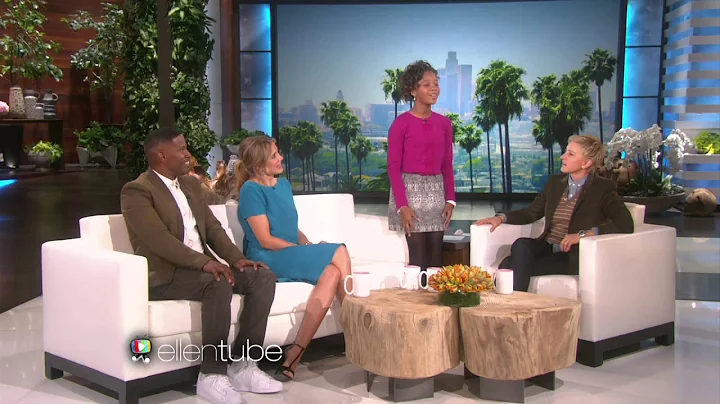 Quvenzhan Wallis Cheers for Ellen