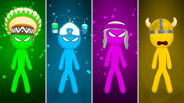 Stickman Funny Minigames - Stickman Party 1234 Player 2022 Gameplay Walkthrough Android iOS
