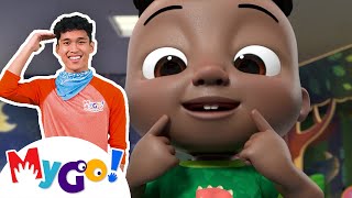 head shoulders knees and toes cocomelon nursery rhymes mygo sign language for kids asl