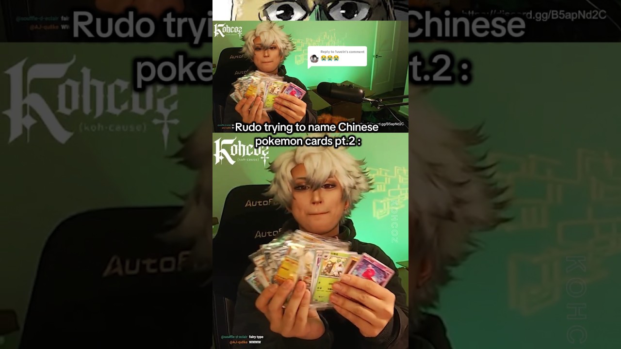 sorry I'm clueless🗿 thnx to chat for helping me 😂 #pokemon #booster #packs #rudo #cosplay #cosplayer