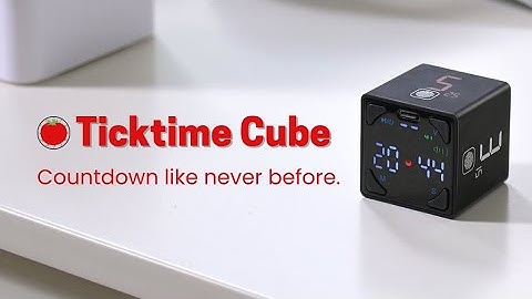 Now on Kickstarter: Ticktime Cube: Flip To Start Countdown & Manage Your Time