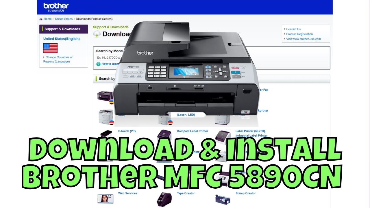 Brother Mfc 5890cn Driver Download Windows 7 www.youtube.com