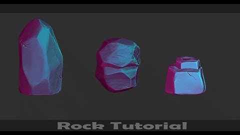 How to sculpt rocks in zbrush/timelapse