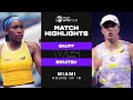 Coco Gauff vs. Iga Swiatek | 2022 Miami Round of 16 | WTA Match Highlights