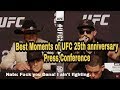 Best of UFC 25th Anniversary Press Conference Trash Talk Highlights Los Angeles