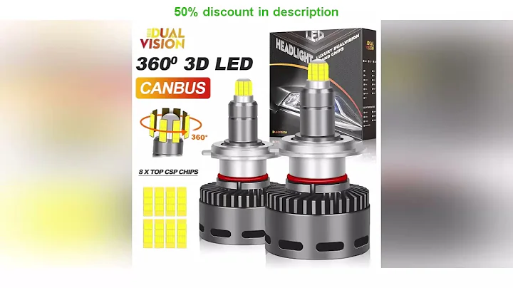 Latest Products You Must Know! Dualvision H7 Led Canbus 360 H1 H11 H4 30000LM 300W Headlights 900