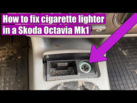 TUTORIAL: Skoda Octavia Mk1 (1998-2004) cigarette lighter 12V front socket  fuse replacement