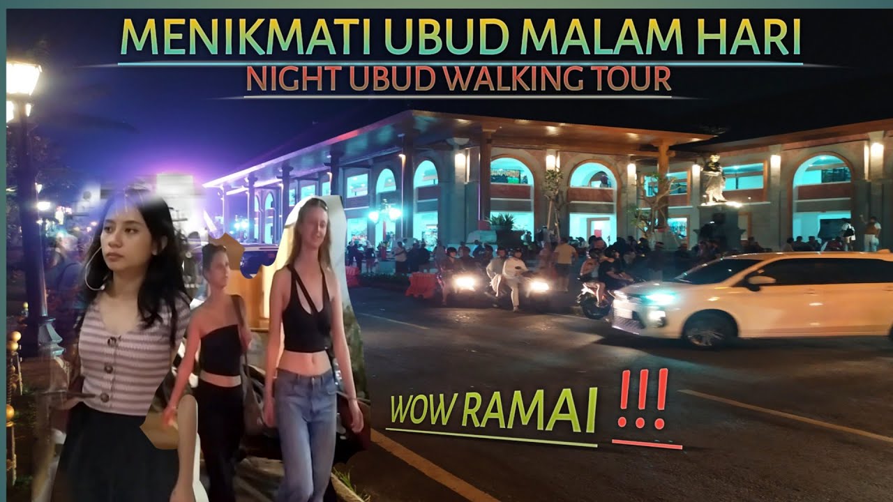 Menikmati jalan malam di ubud | Ubud night walk tour ||