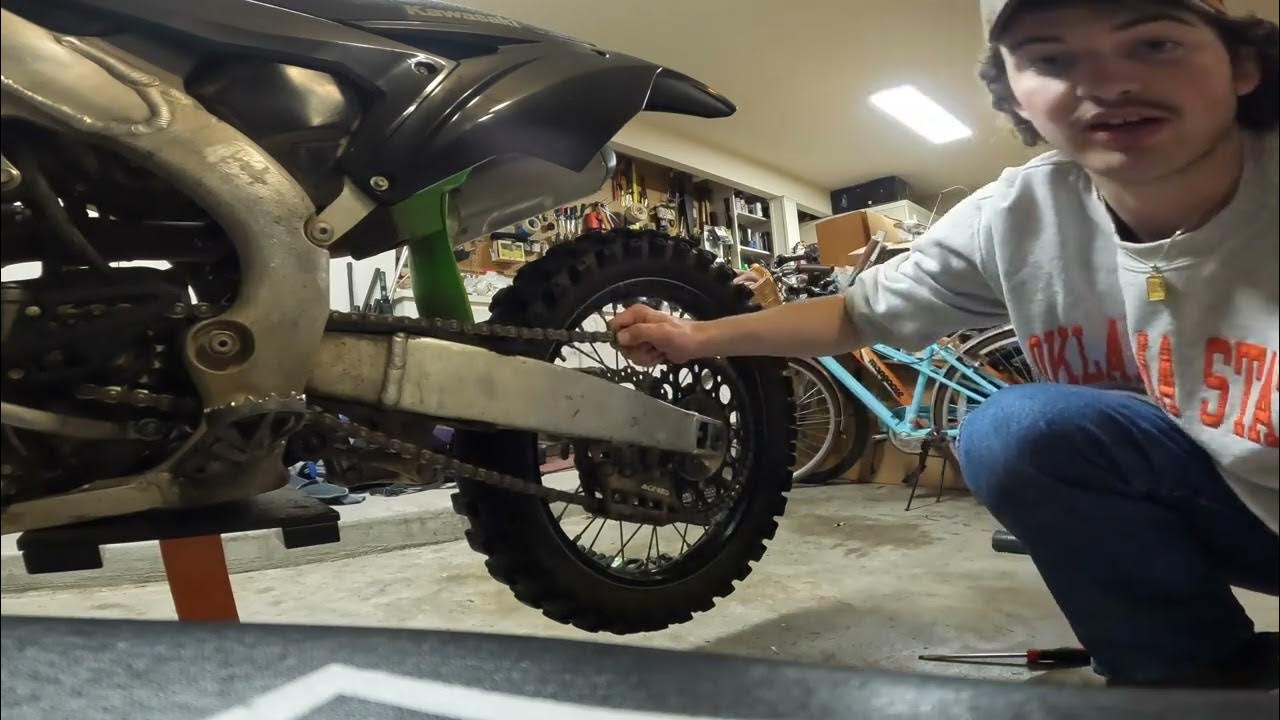 How to Take Off/ Put On a Dirt Bike Tire and Tighten a Dirt Bike Chain