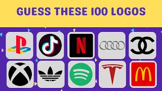 100 LOGO Challenge! Can You Guess ALL 100 LOGOS?