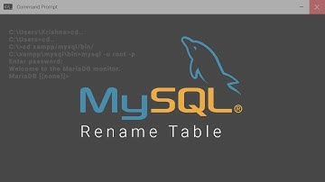 MySql  Tutorial | Rename Table