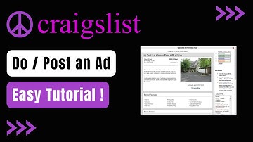 How to Do a Craigslist Ad !