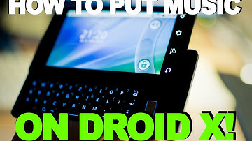 How to put Music on Droid X (SUPER EASY!) No Downloads.