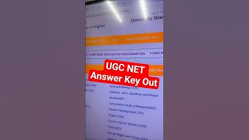 UGC NET Answer Key Out | UGC NET June 2025 Answer Key Out #ugcnetanswerkey #finalanswerkey