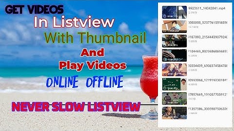 Get Videos from filePath in Listview with Thumbnail in Sketchware Pro
