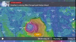 Cyclone Amphan live tracking