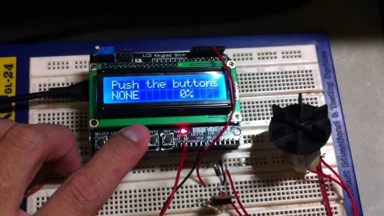 Dc Motor Speed Control Using Pwm From Arduino Youtube