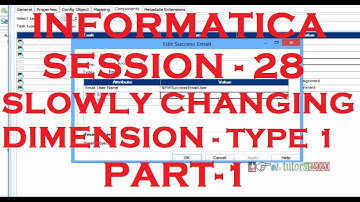 Slowly Changing Dimension (SCD) Type - 1 - Part 1 - Informatica Tutorial - Session - 28