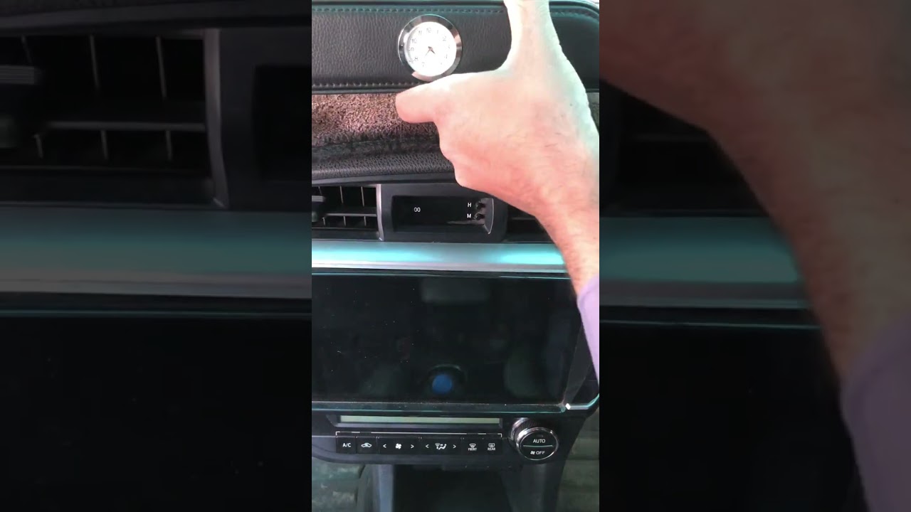 Tissue Box With Clock Black