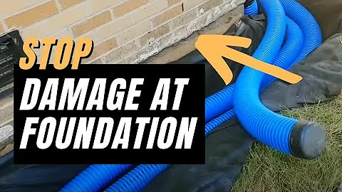 How To Build a Curtain French Drain Around a House  [Yard Drainage System For DIY] Home Improvement