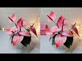 DIY Artificial plant | How to make flower from tissue paper | Tissue paper flower making tutorial