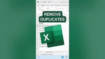 Excel How to Remove Duplicates Quick Trick | Save Time in Seconds ⏱️ #shorts #excel