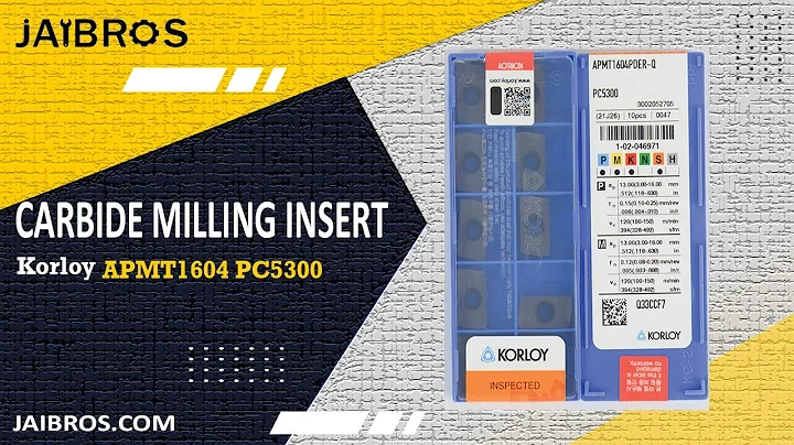 Korloy Carbide Insert of APMT1604 pder pc5300 - Jaibros (CNC Machine Tools)