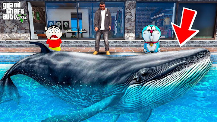 Shin chan & Franklin Saves a Dangerous Whale in Swimming Pool in Gta 5 in Telugu | Dhanu Dino