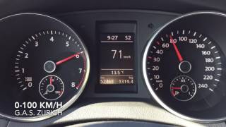 VW Golf 1.4 TSI 0-100 km/h acceleration