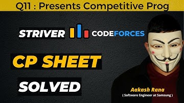 Presents | Striver CP Sheet | Codeforces | Competitive Programming #striver