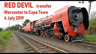 RED DEVIL locomotive transfer from Worcester to Cape Town July 4, 2019 | SOUTH AFRICAN STEAM