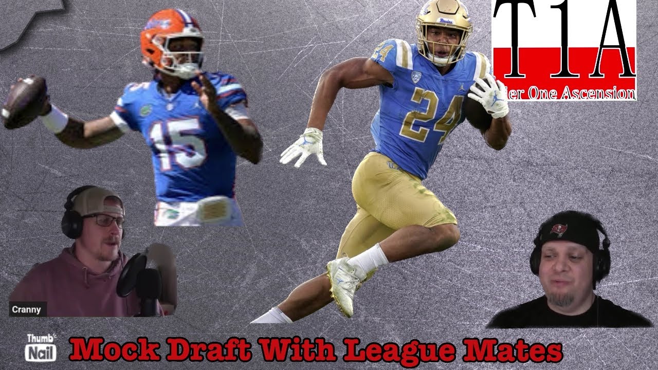 NFL Rookie Mock Fantasy Draft with T1A League mates YouTube