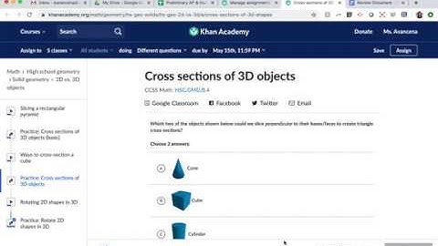 Cross Sections of 3D Objects