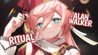 Nightcore | Ritual (Alan Walker) | (Lyrics / Sped Up) Resimi