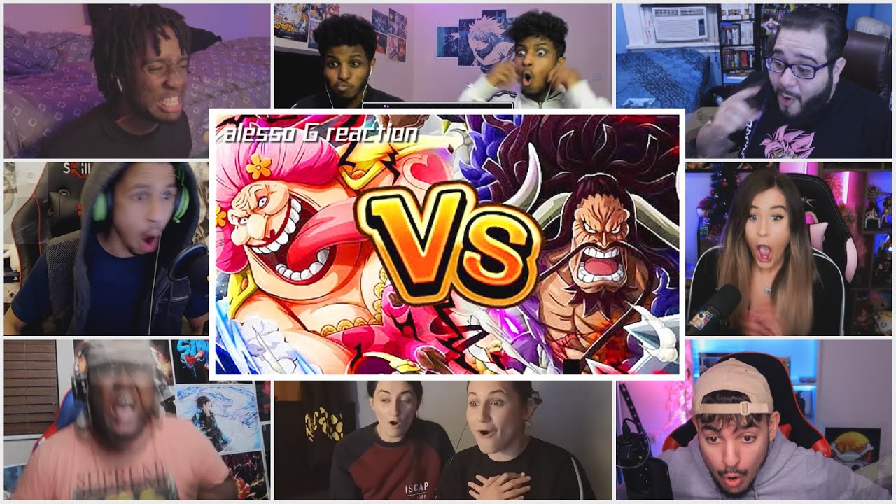 Two Emperor Clash Kaido Vs Big Mom Reaction Mashup One Piece Ep 953 Youtube