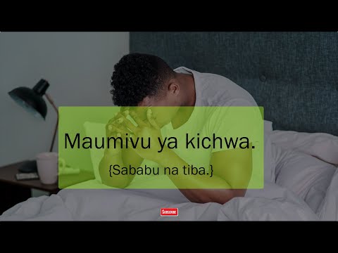Maumivu makali ya kichwa .  Sababu za maumivu makali ya kichwa , na Tiba za maumivu ya kichwa .