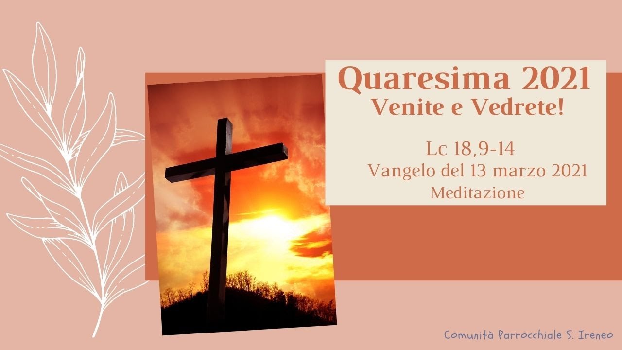 Venite e vedrete: Meditazione sul Vangelo di oggi sabato 13 marzo 2021