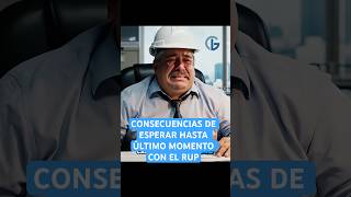 No ESPERE HASTA ÚLTIMO MOMENTO CON EL REGISTRO ÚNICO DE PROPONENTES.