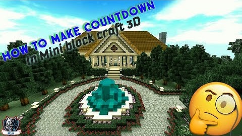 How to make Countdown⏱️ in Mini Block Craft 3D