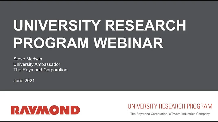 Raymonds 2021 University Research Program Webinar ...