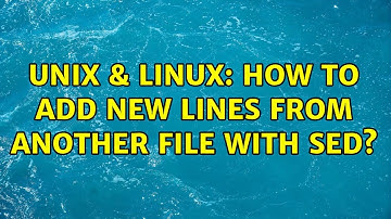 Unix & Linux: How to add new lines from another file with sed? (3 Solutions!!)