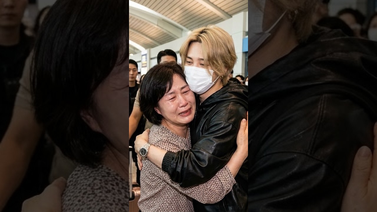 😭 Jimin’s Mother Appeared to Cry at Incheon Airport Before His Colombia Departure 💔 #BTS