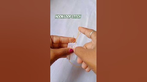 Blouse hook stitching // hook loop stitching in blouse #shorts #ytshorts #hookloop #stitching
