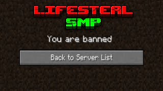 getting banned off lifesteal SMP season 4 on day 1