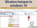 Start Wireless Hotspot in Windows 10