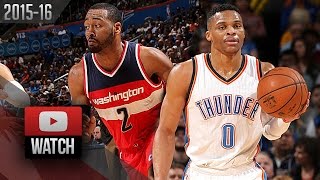 Russell Westbrook vs John Wall PG DUEL Highlights (2016.02.01) Thunder vs Wizards - ELITE!