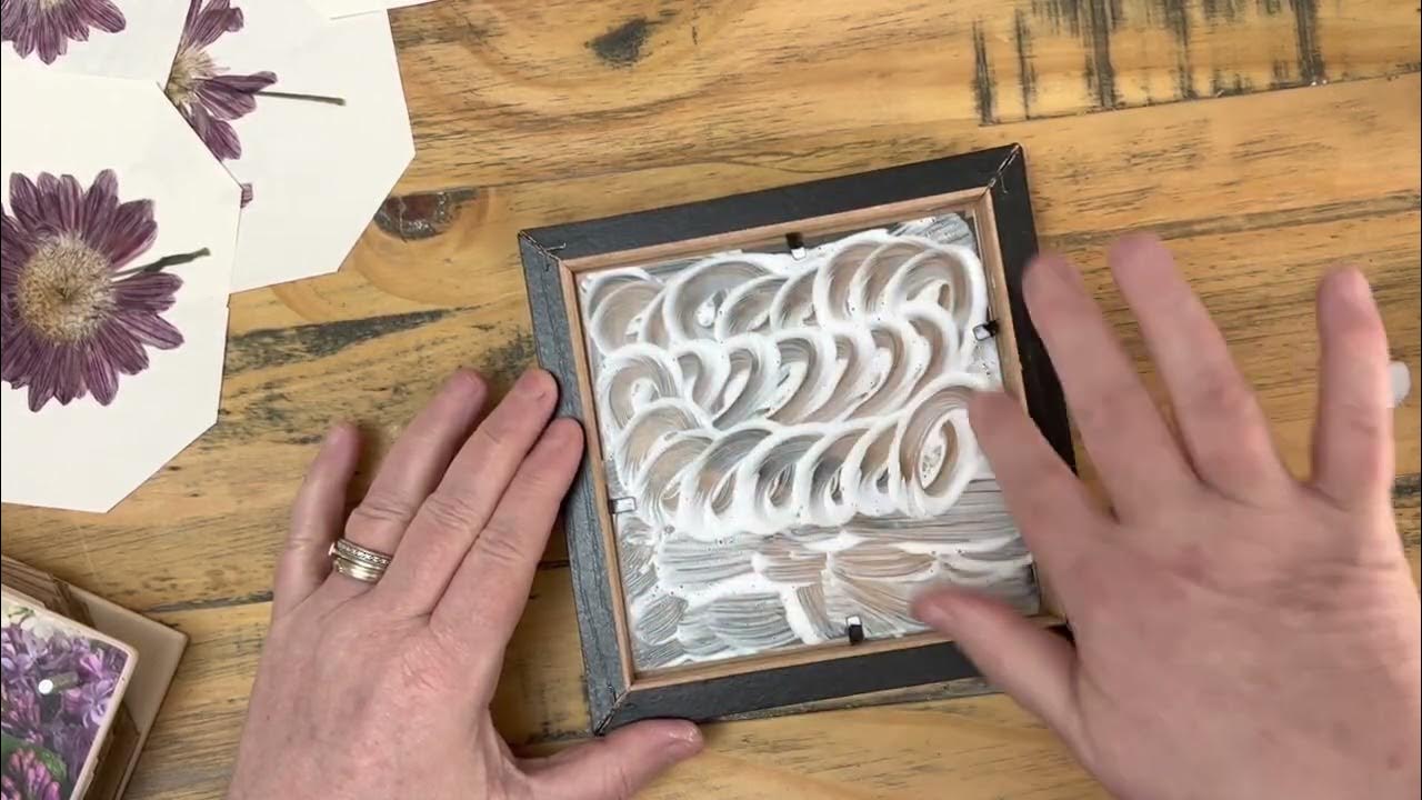 how-to-make-a-mod-podge-dried-flower-picture-youtube